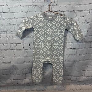 Nordstrom Snowflake Pattern Sweater Knit Romper